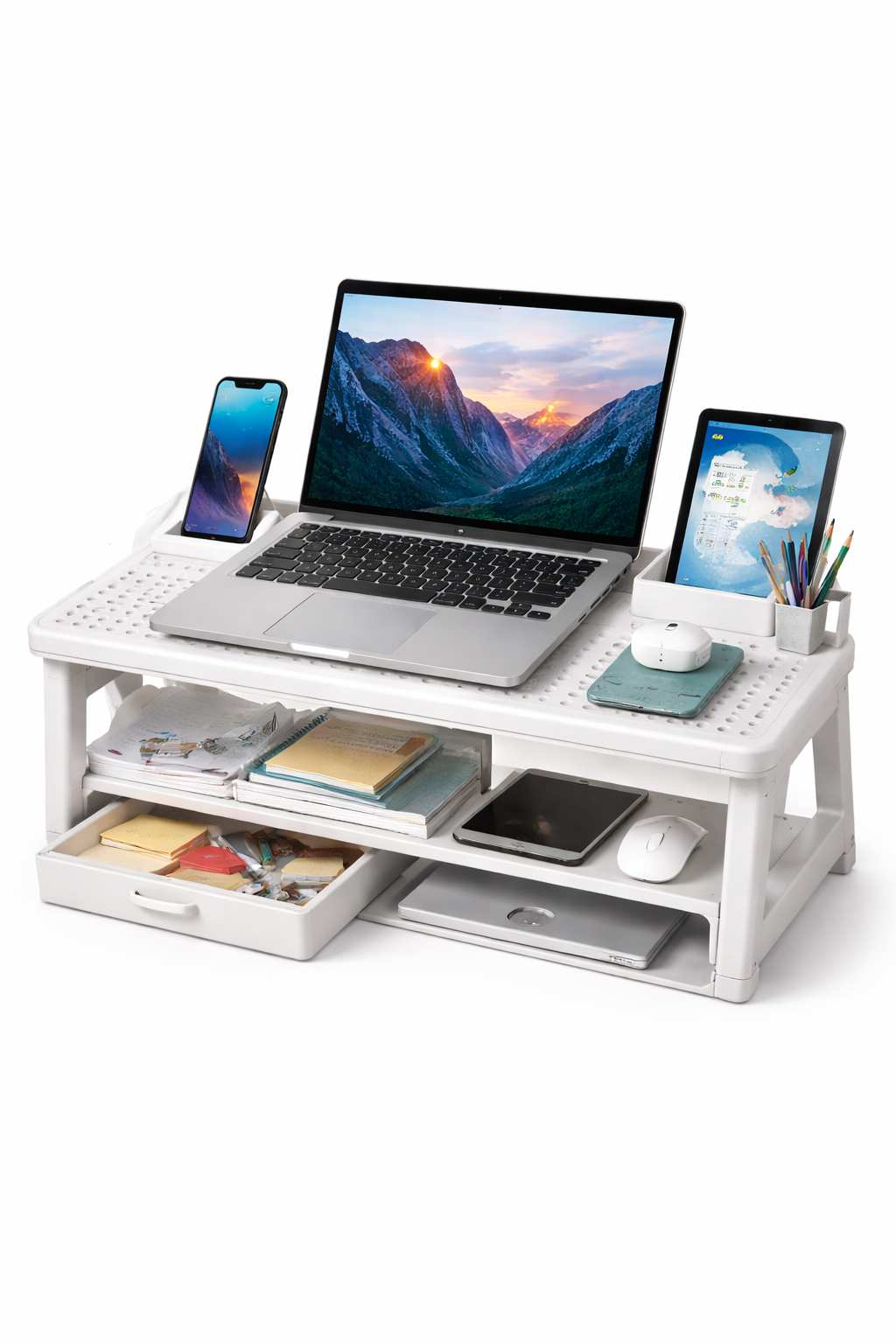 Višenamensko stono postolje za laptop sa organizatorom